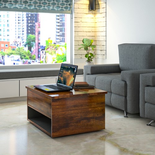 Lift-top storage coffee table — space-saving furniture
